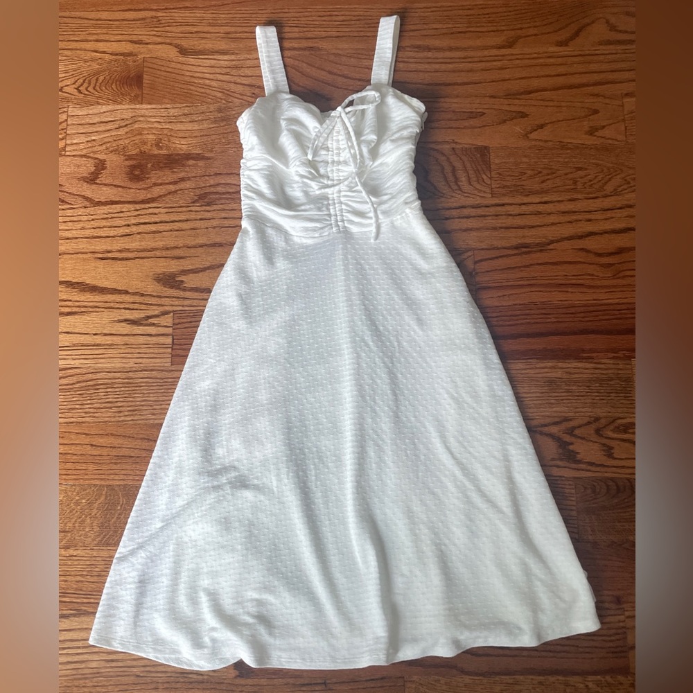 white Ali and Jay LA dress